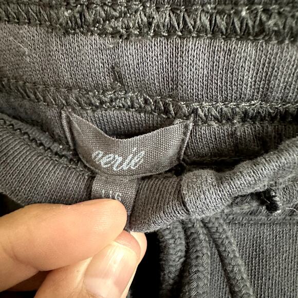 Aerie Dark Grey Charcoal Jogger Sweatpants Pockets Women's Size Large - Picture 2 of 5